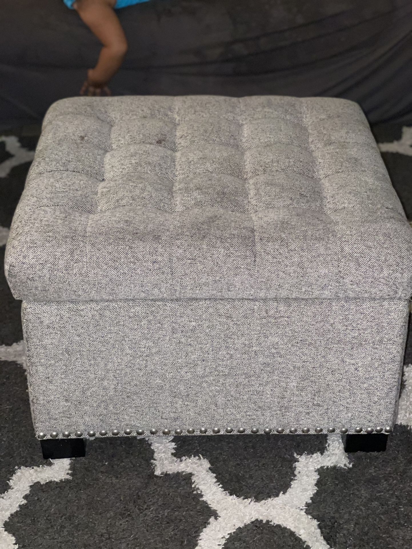 Gray Ottoman