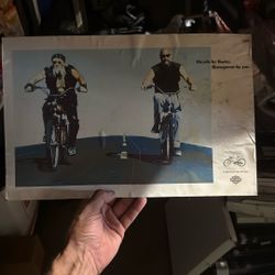 Vintage Harley Bicycle Ad Very Old Print 