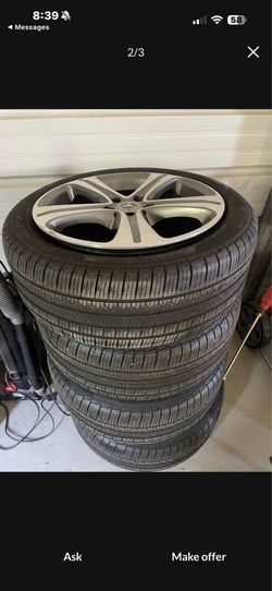 245/45/R18 MERCEDES BENZ OEM RIMS AND TIRES 80% TREAD NO SENSORS $350 • Riverside, CA • 2d ago I have these from my 2018 MERCEDES BENZ E300 I'm sure t