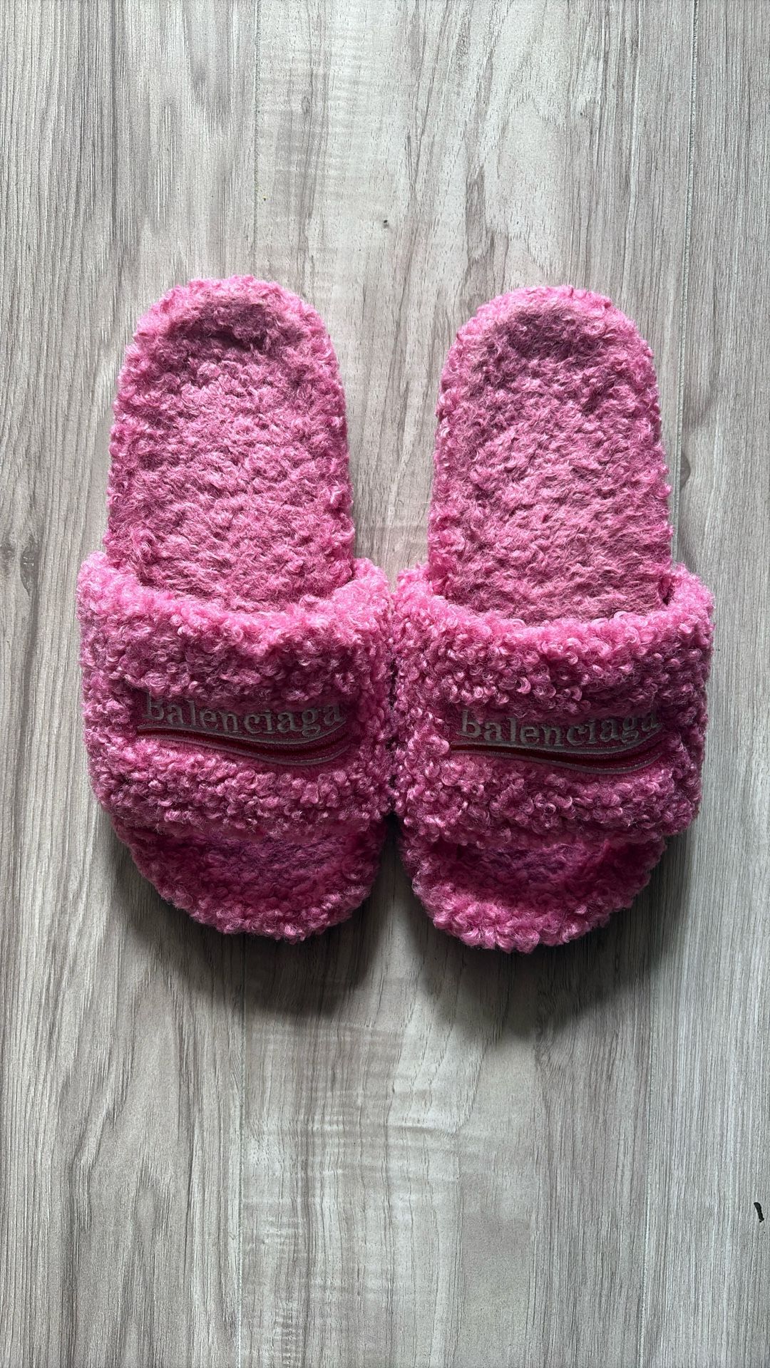 balenciaga Fur Slides