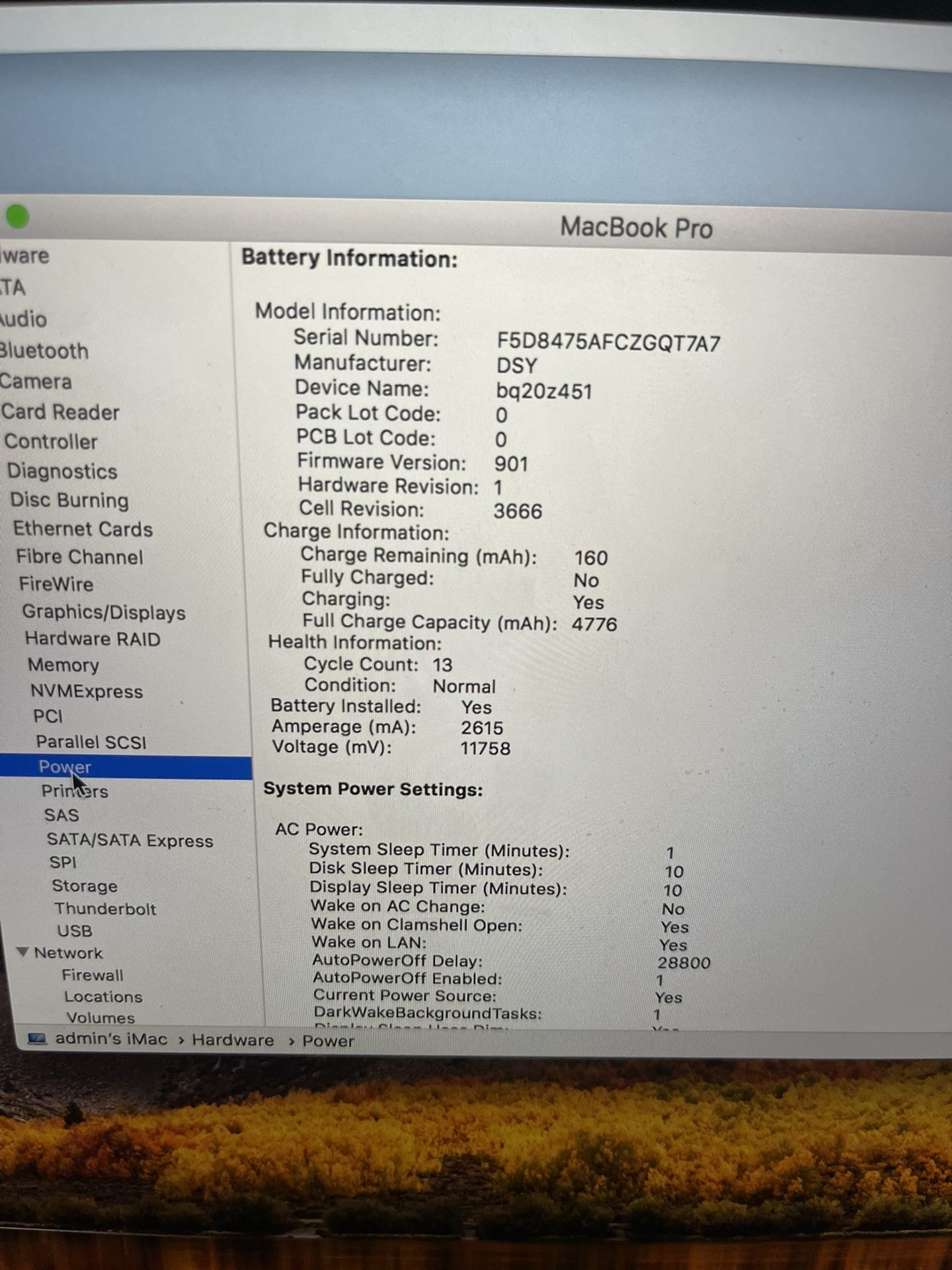 2017/18 Macbook Pro 13 Inch 2.3 i5 8GB 128GB Like new