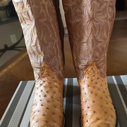 Genuine Ostrich Boots size 10.5