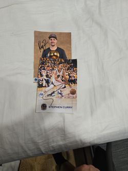 Curry And Klay(splash Bros.) Signatures