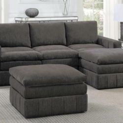 Sectional Sofa + Ottoman