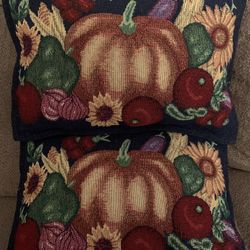 Fall/Autumn Pumpkin Tapestry Throw Pillow Set(s)