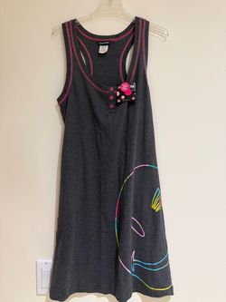 Joe Boxer Tank Dress with Neon Smile Accents, Size M
