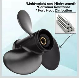 9.9x12 Aluminum Boat Outboard Propeller for Tohatsu Nissan