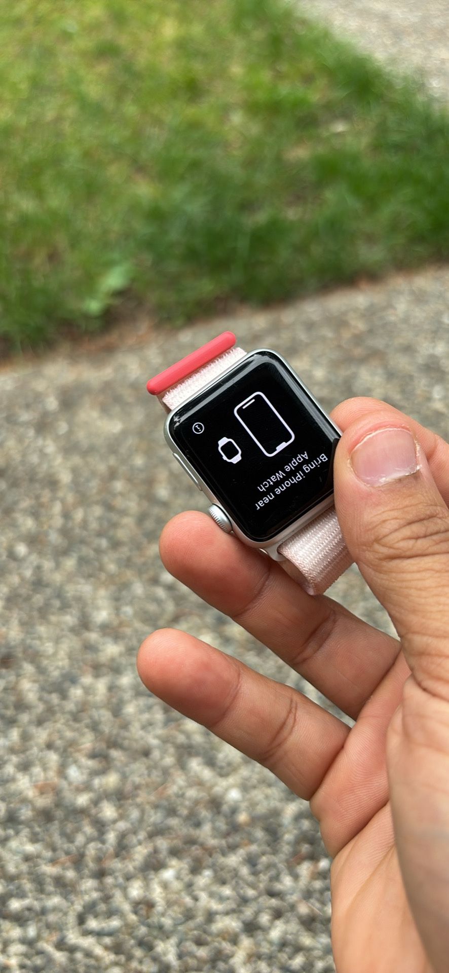 Apple Watch (3rd Gen) W/pink Sports Band And Charger
