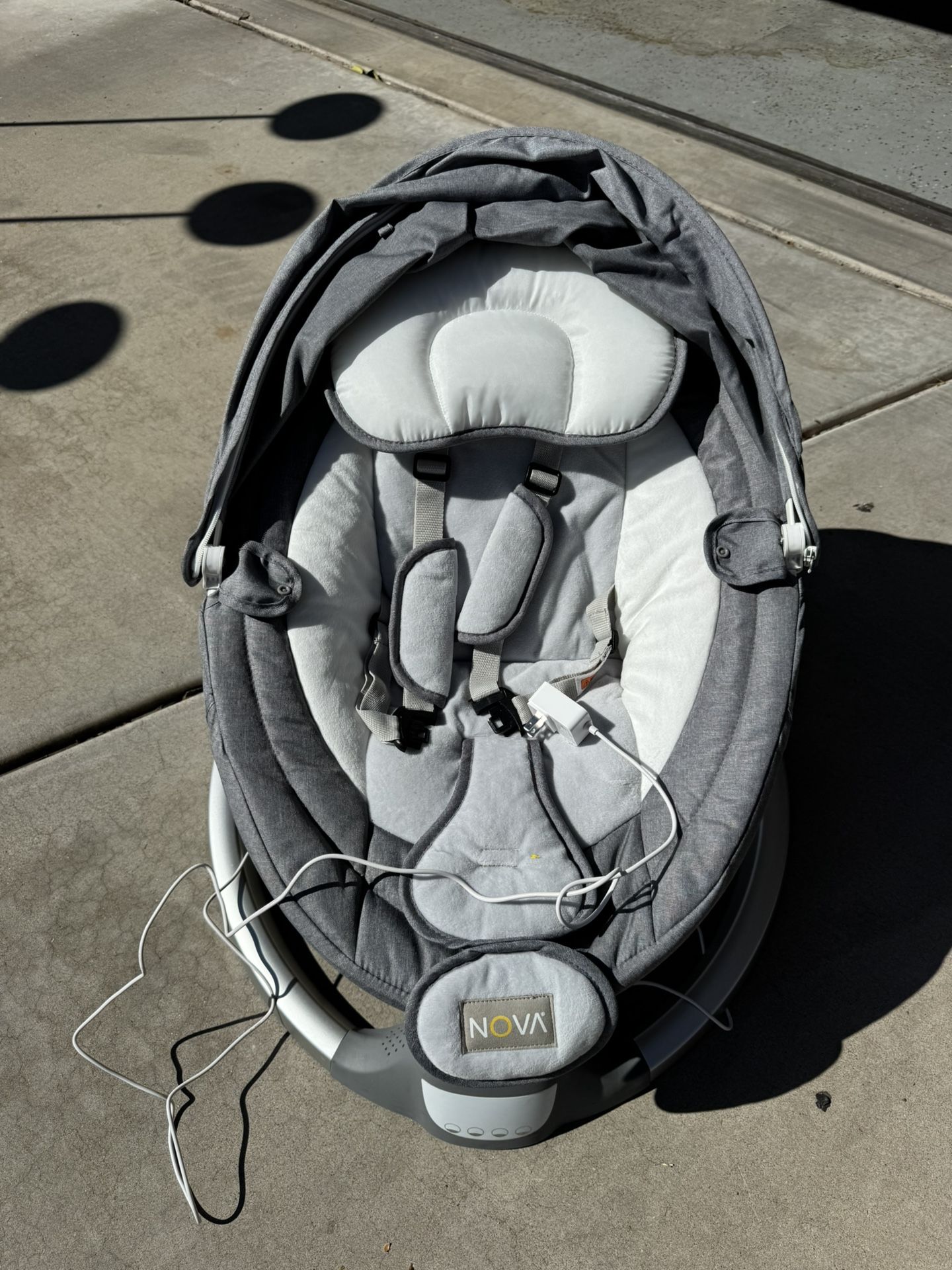 Jool Baby Nova Swing for Newborns - Electric Motorized Infant Swing, Bluetooth Music, 10 Preset Melodies