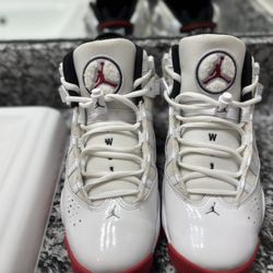 Air Jordan 6 Rings White University Red GS 323419-160 | Size US 7