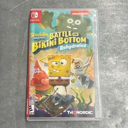 SpongeBob SquarePants Battle For Bikini Bottom Rehydrated Switch Game