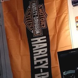 Harley Davidson Motorcycle Flag
