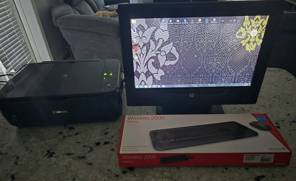 HP All In One Touchsmart 310 PC & Canon Printer