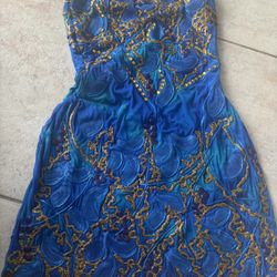 Paint dress wearable artwork mini gown pageant formal club event occasion 