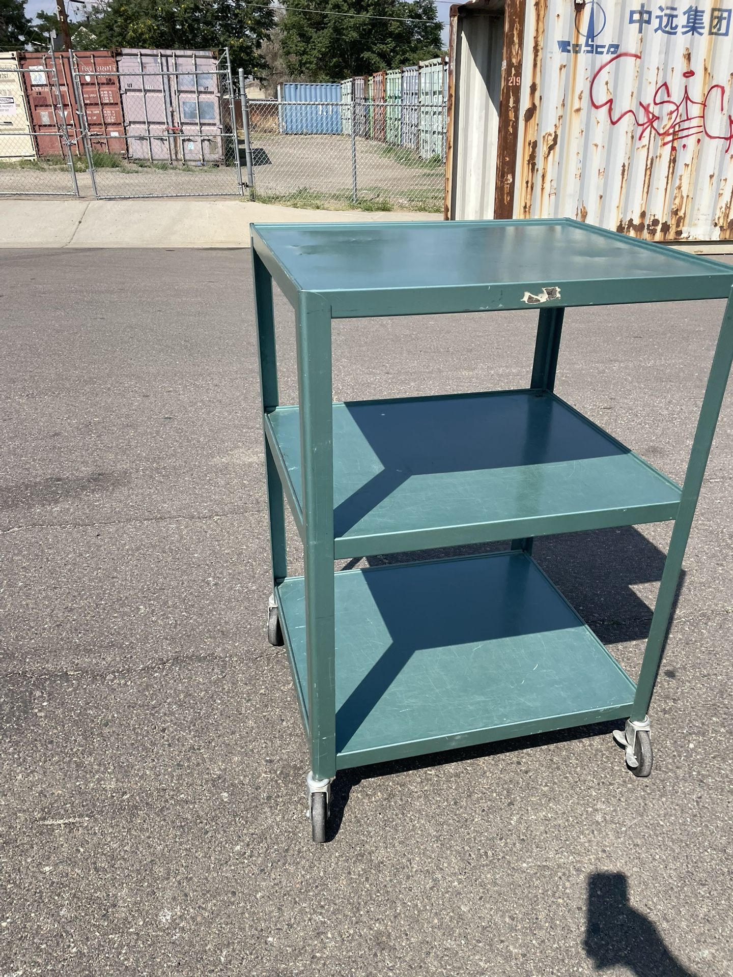 Metal Cart- 28”L x25”W x 42”H