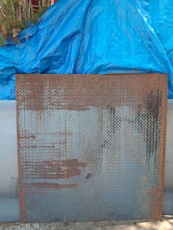 Diamond Steel Plate 61 x 62.5 Square Steel Plate 11g