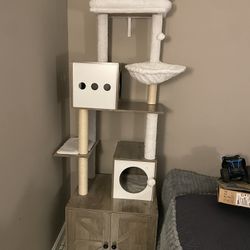 Cat Tree And Litter Box Base.  