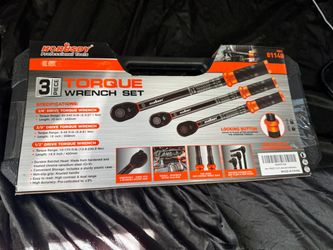 Horusdy 3-Piece Torque Wrench Set (sealed,new)