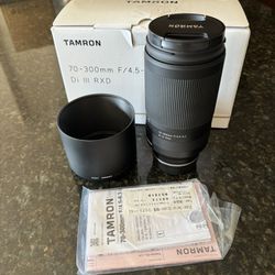 Tamron 70-300mm f/4.5-6.3 Di III RXD Lens for Sony E mount