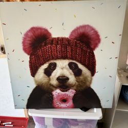 Canvas Picture Panda Frame Wall
