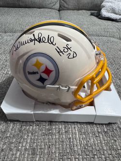 Donnie Shell Signed Autograph Pittsburgh Steelers RETRO Mini Helmet- Beckett Coa
