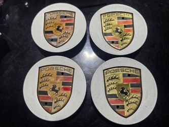 Porsche rim center caps