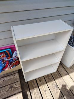 Bookshelf bookcase shelf shelves shelving unit storage organizer case book room furniture White