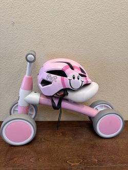 Toddler Balance Bike With Helmet 