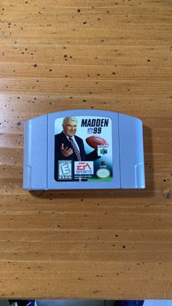Madden NFL 99 Nintendo 64 Cartridge
