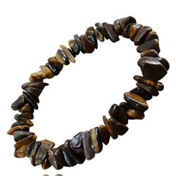 Natural Raw Gemstone Bracelets, Natural Crystal Chip Bead Bracelet, Healing...