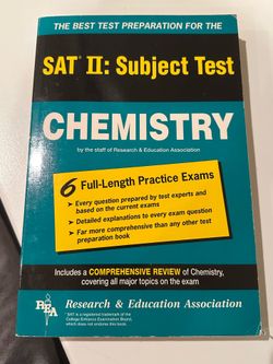 SAT II Subject Test Chemistry Prep Book