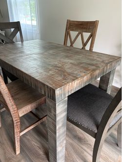 Custom kitchen table and 4 chairs