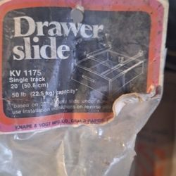 Single Track Drawer Slide 20" 50 Pound Capacity 