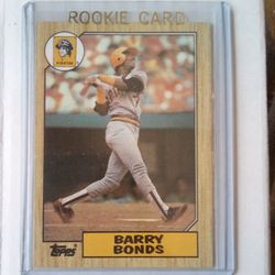 "Rare 1987 Barry Bonds Rookie Card"