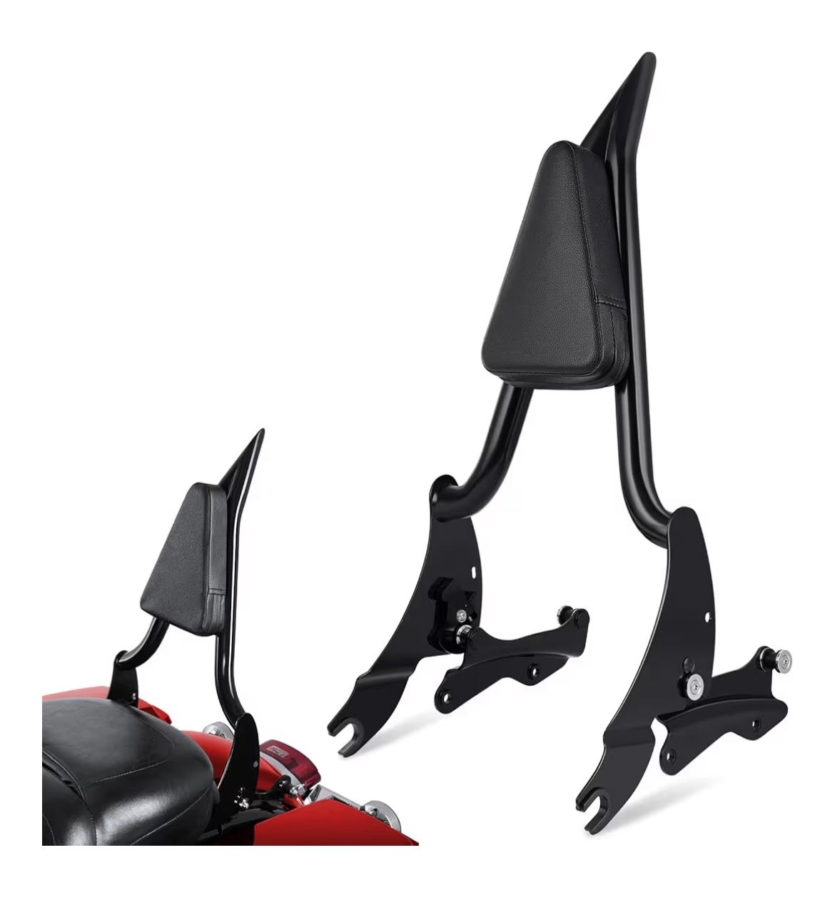 NEW• Black Backrest For Harley Touring