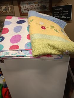First quilt I think is full size n other like twin size 10.00
