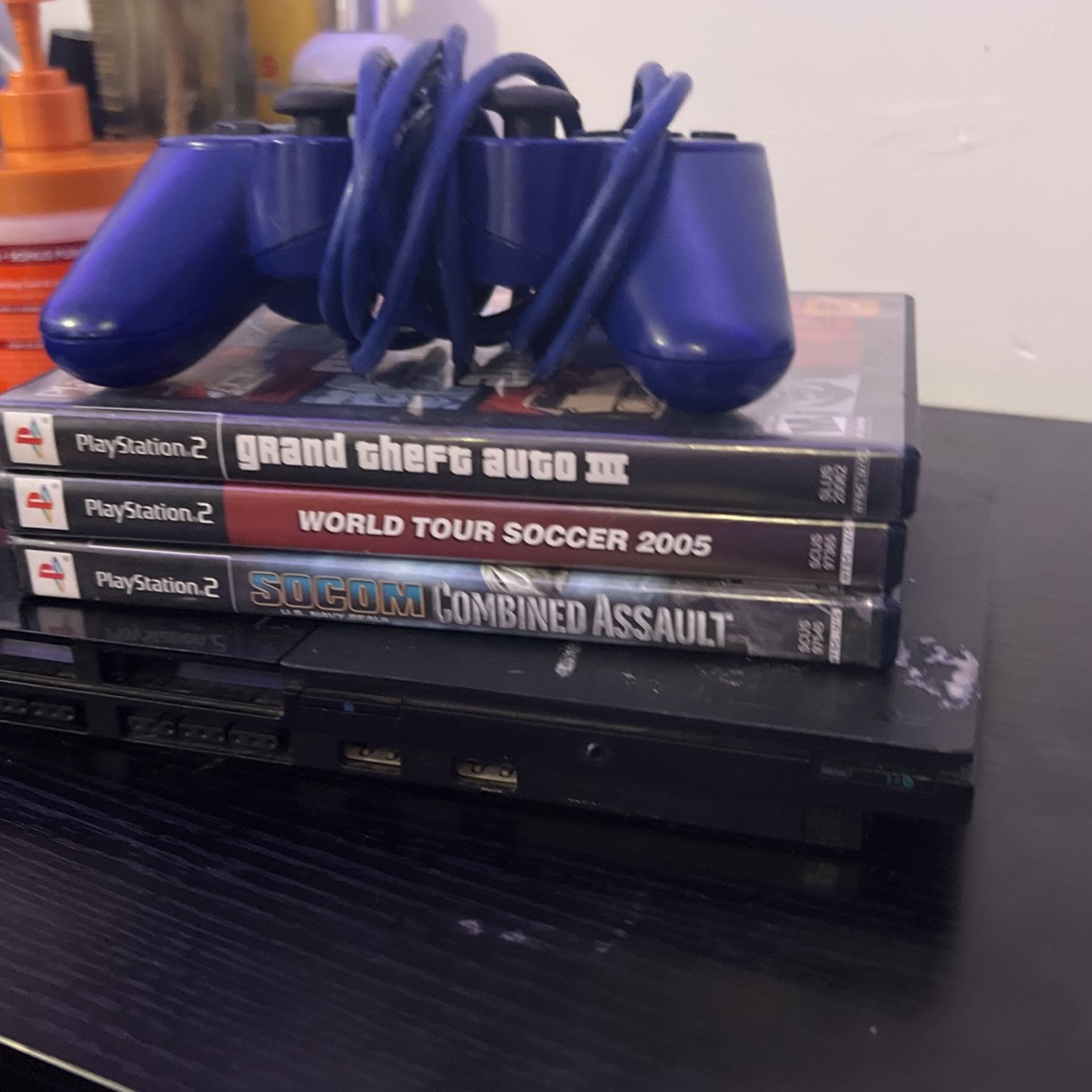 SONY PLAYSTATION 2 With Games