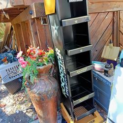 Rockstar Energy Drink Metal Retail Display Rack - Store Shelf Unit (Rare Collector Item)