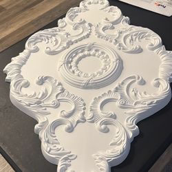 Ceiling Appliqué Medallion : Ekena Millwork Piedmont Ceiling Medallion, 37"W x 26"H x 1 3/8"P