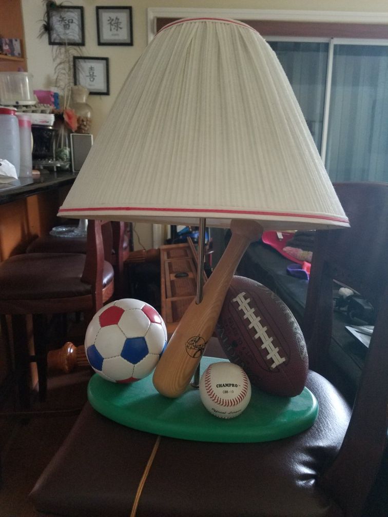 Baseball, Soccer & Football Lamp