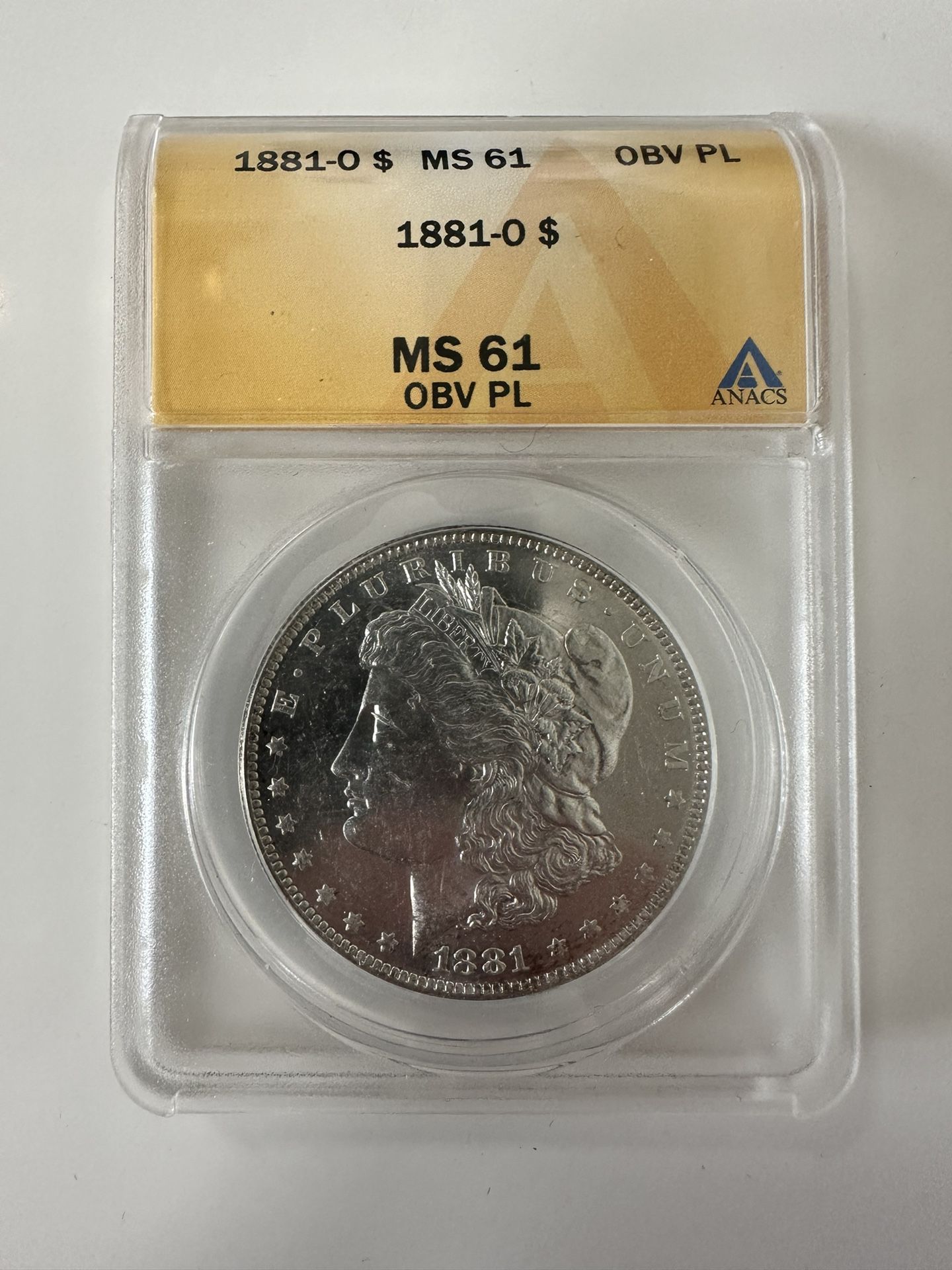 1881-O Morgan Silver Dollar MS61 OBV PL