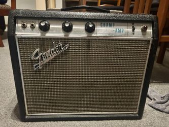 Fender Champ-Amp Vintage Tube Amplifier – Made in USA – Silverface