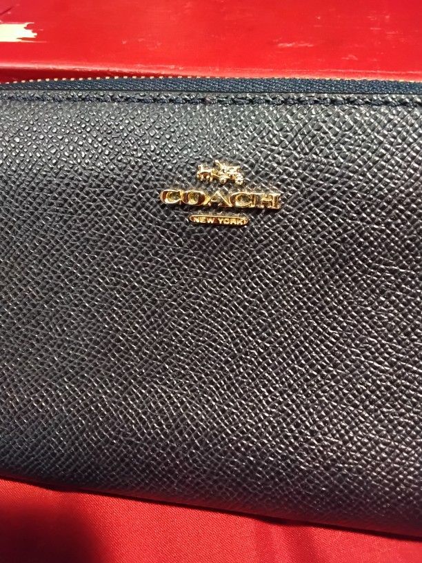 Coach Wallet Navy Blue