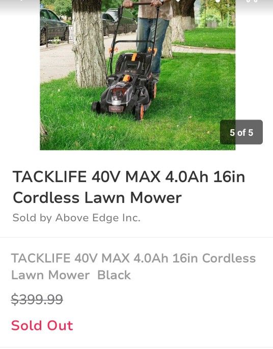 TACKLIFE 40V MAX 4.0Ah Still In The Box Unopened