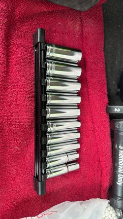 Set De Dados Mm Chrome Vanadium 19 Mm To 10 Mm Set Of Ten Brand New
