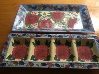 Platter set. New. 19x10”