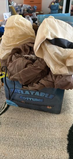 Inflatable cowboy costume small adult