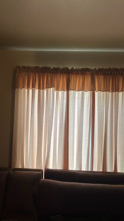 Window curtains color beige
