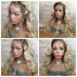 Ombré Blonde 6/613 13x6  Lace Wig 24 in