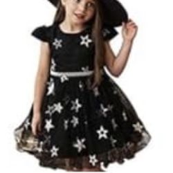 Princess witch star tulle bubble skirt Girl Dress Embroidery Kids Dresses Party Wedding Pageant Special Occasion Summer Dresses  Original price 23$ No